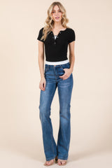 Layers With Bow Detail Short Sleeve Top | Mixtshop LLC