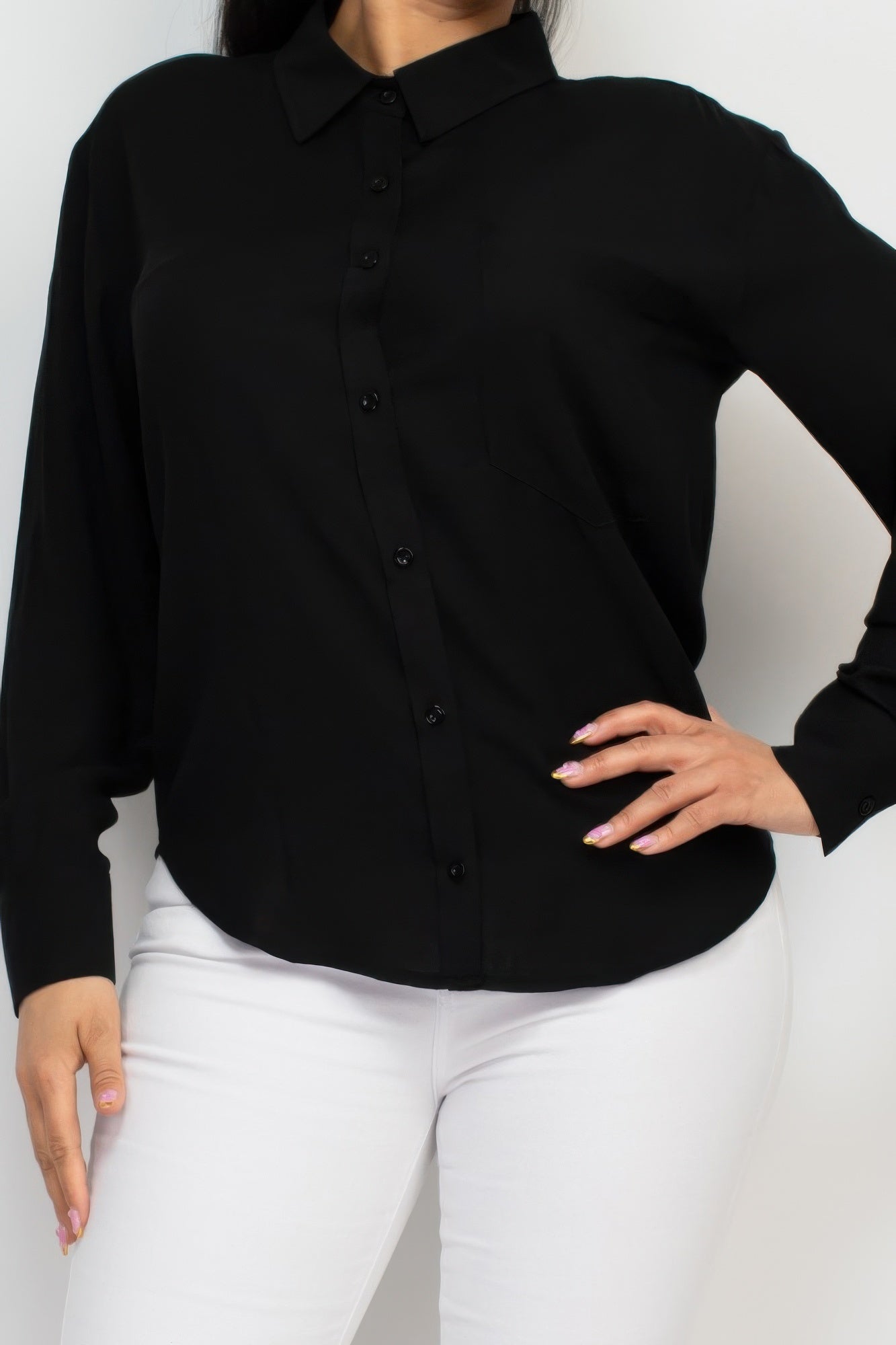 Button Down Collared Linen Shirt | Mixtshop LLC