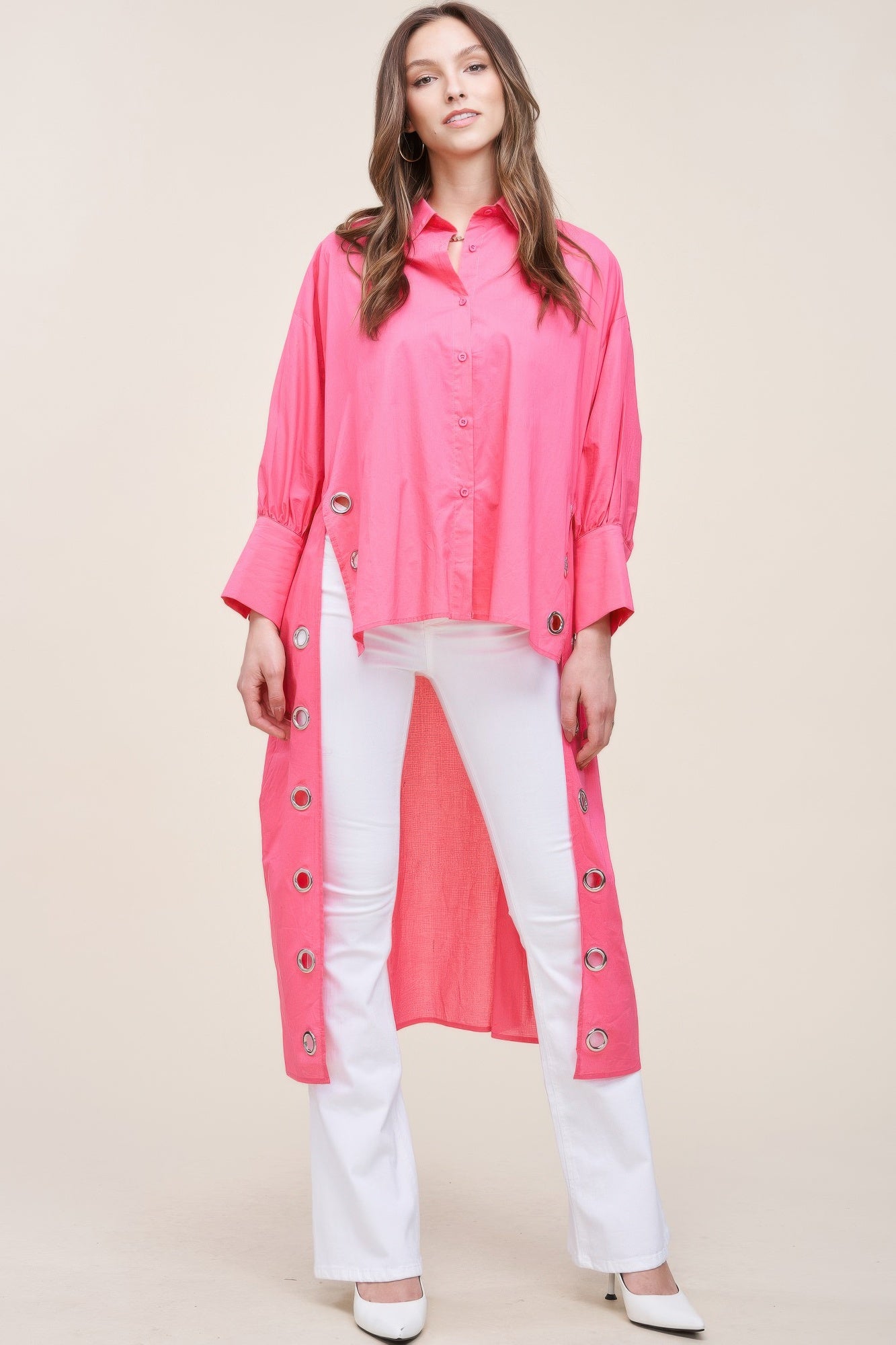 Oversized Shirt With Long Back | Mixtshop LLC