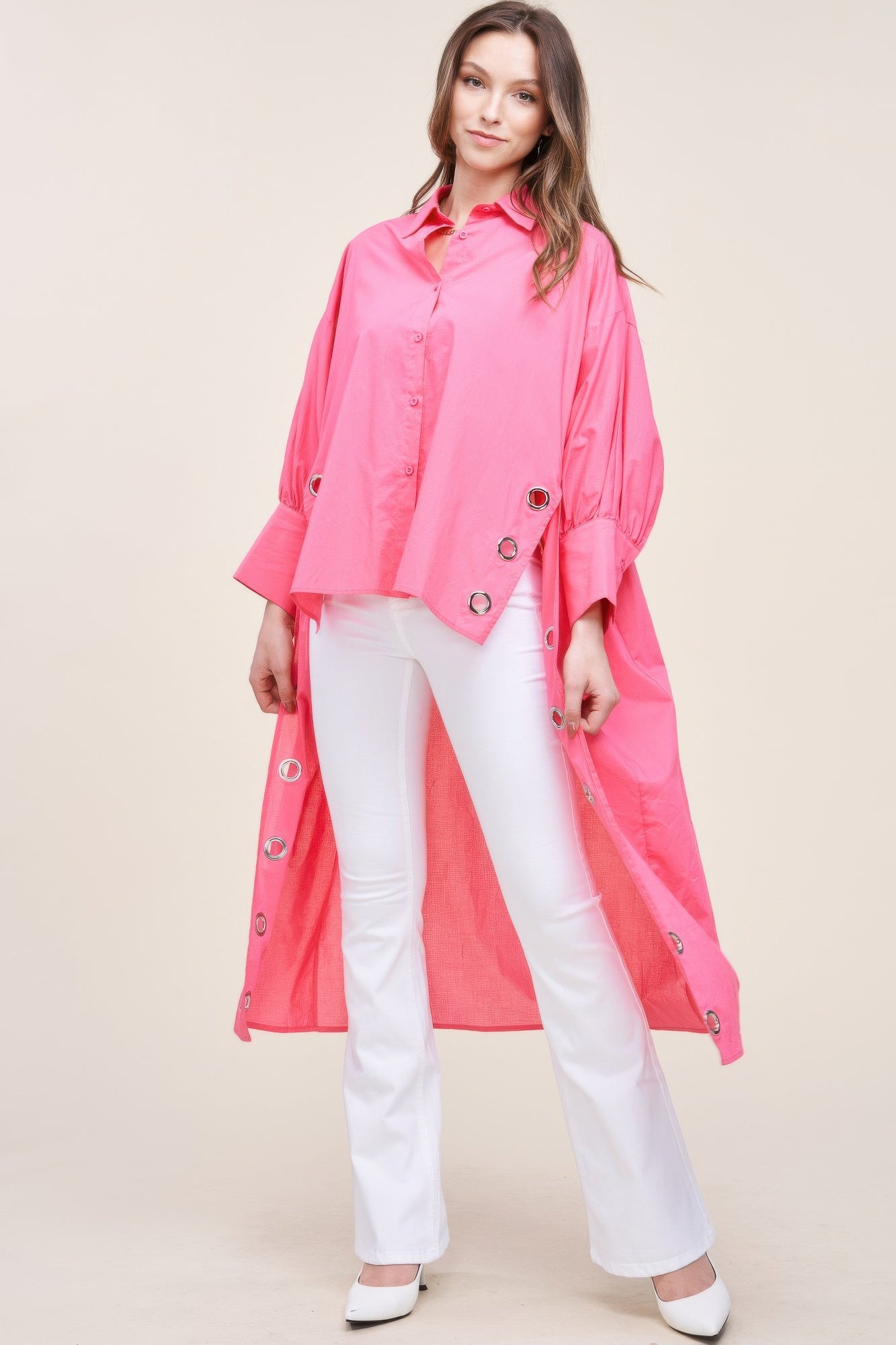 Oversized Shirt With Long Back | Mixtshop LLC