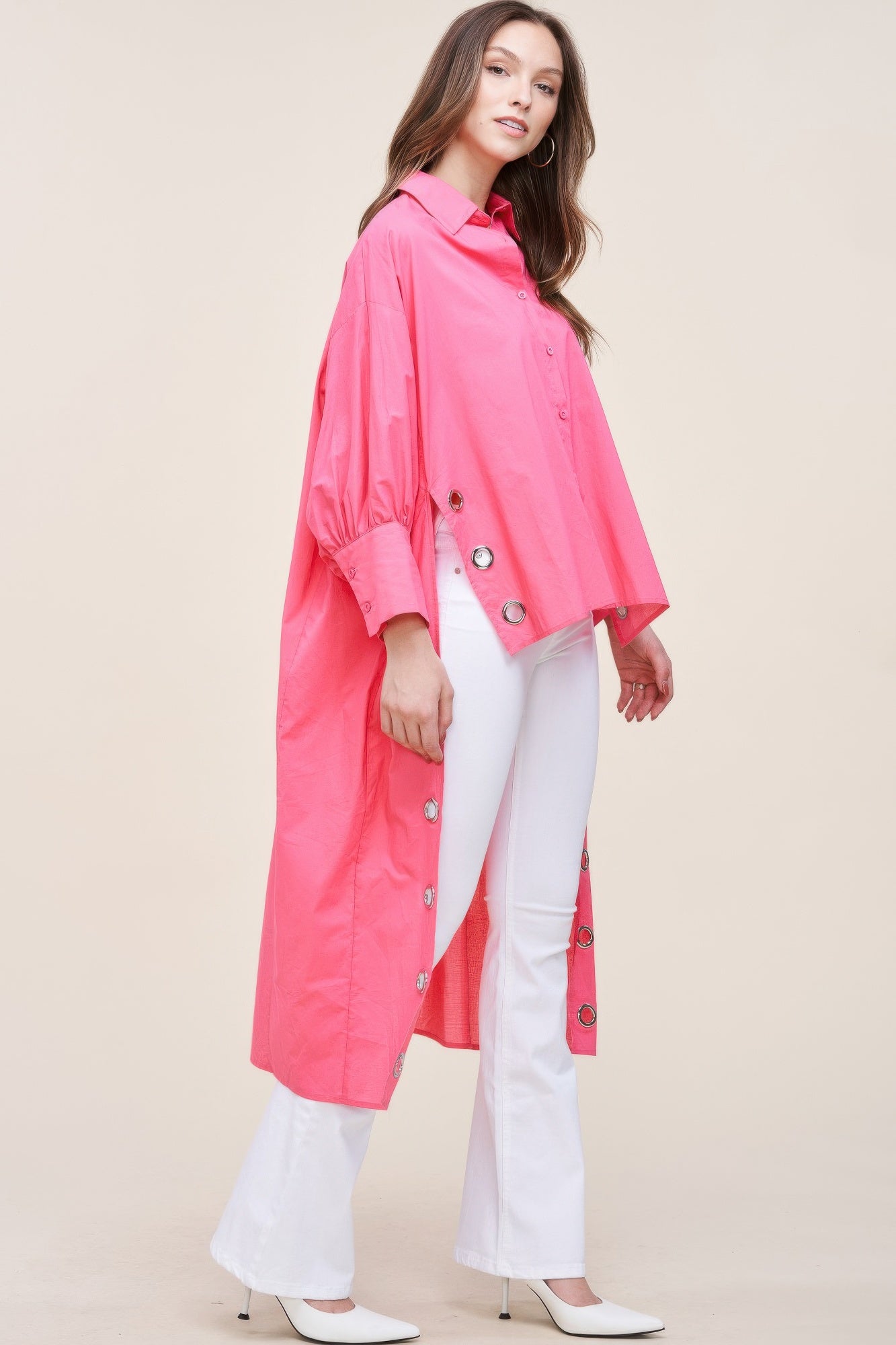 Oversized Shirt With Long Back | Mixtshop LLC