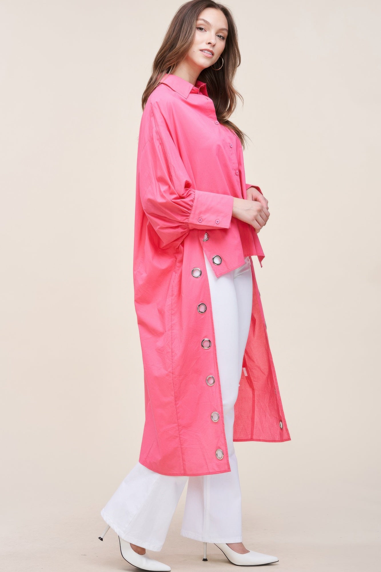 Oversized Shirt With Long Back | Mixtshop LLC