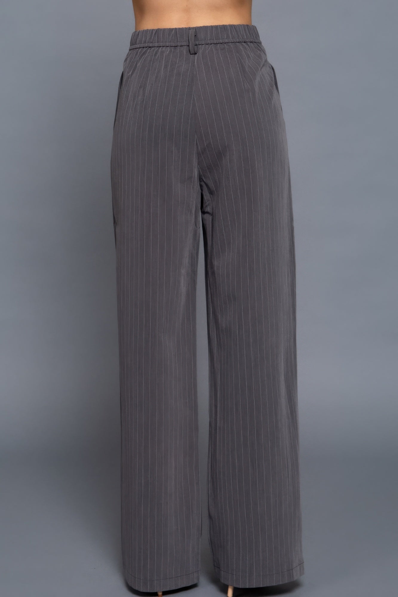 Pin Stripe Woven Straight Pants | Mixtshop LLC
