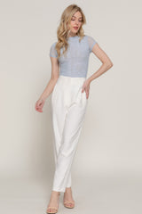 Short Cap Slv High Neck 2 Ply Mesh Top | Mixtshop LLC