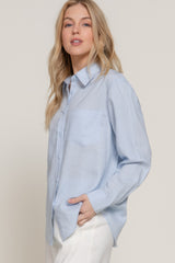 Long Sleeve Linen Blend Shirt | Mixtshop LLC
