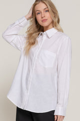 Long Sleeve Linen Blend Shirt | Mixtshop LLC