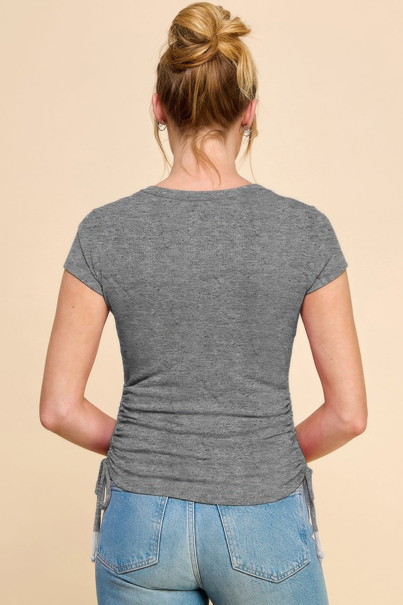 Side Ruched Detail Top | Mixtshop LLC