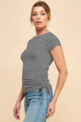 Side Ruched Detail Top | Mixtshop LLC