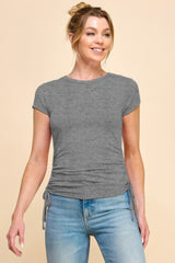 Side Ruched Detail Top | Mixtshop LLC