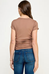 Side Ruched Detail Top | Mixtshop LLC