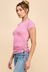 Side Ruched Detail Top | Mixtshop LLC