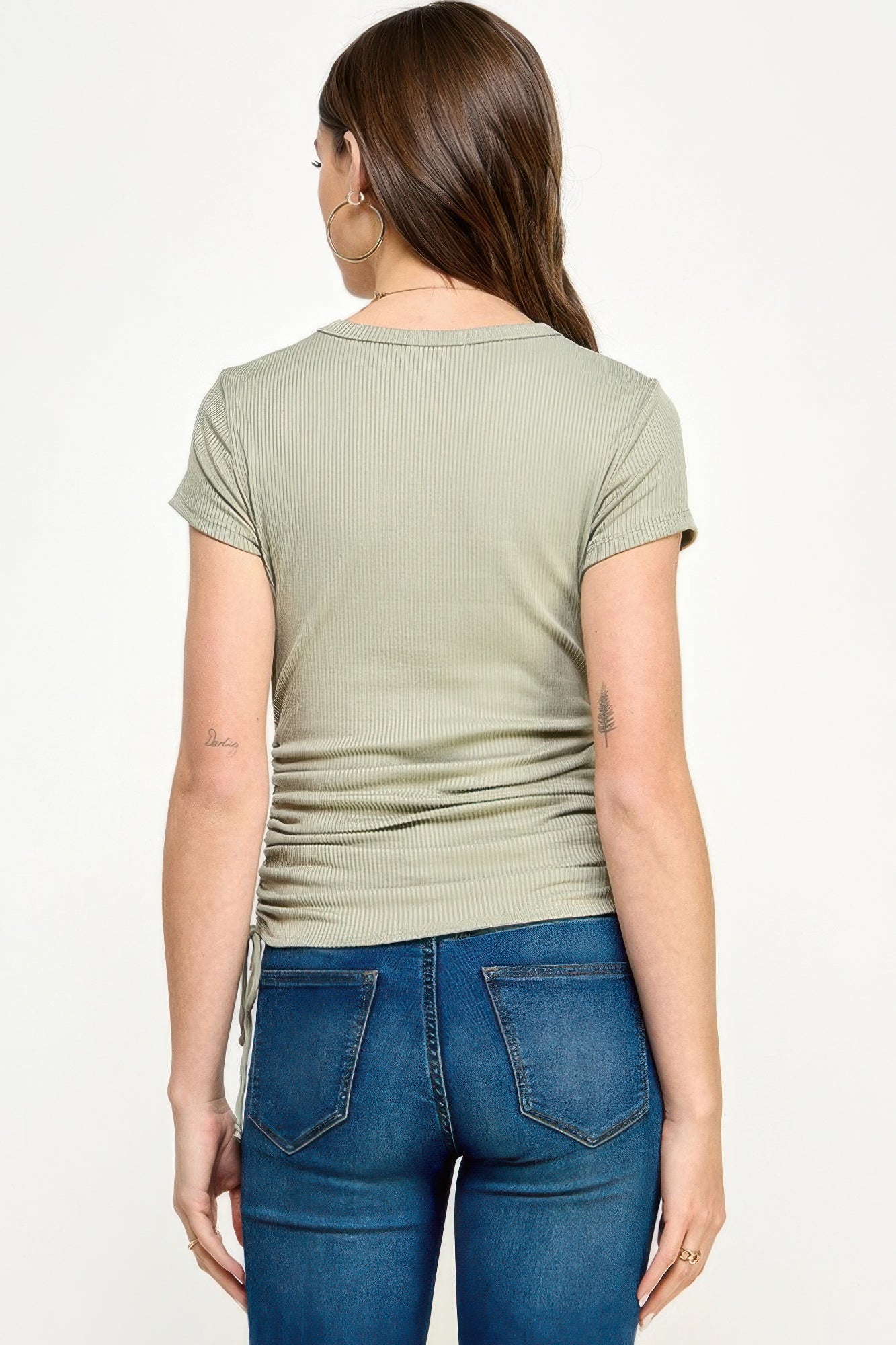 Side Ruched Detail Top | Mixtshop LLC