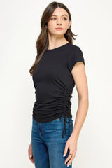 Side Ruched Detail Top | Mixtshop LLC
