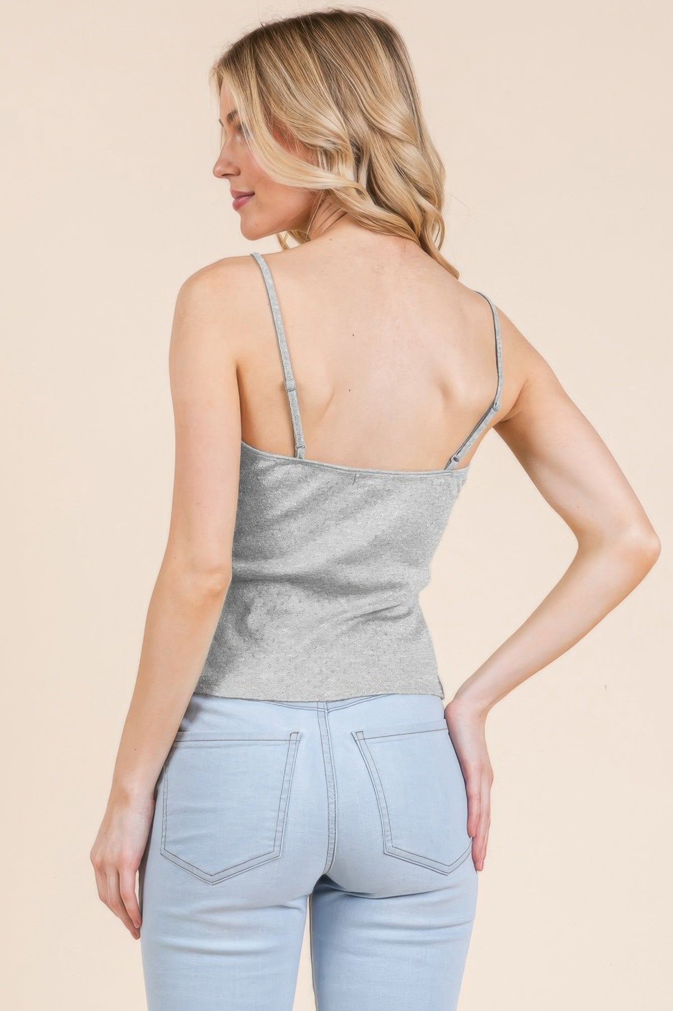 Pointelle W/lace Detail Cami Top | Mixtshop LLC