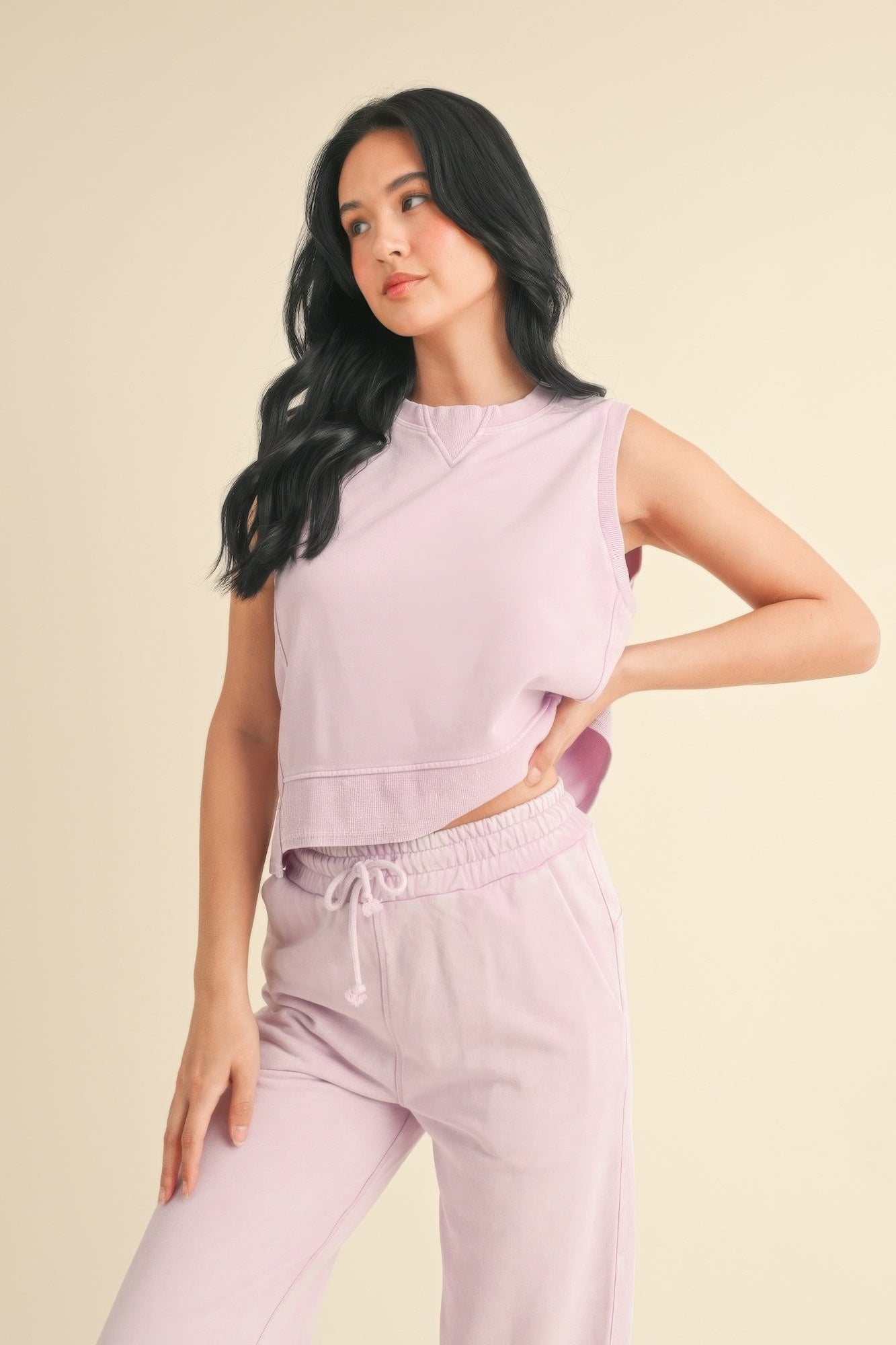 Mineral Wash Sleeveless Top | Mixtshop LLC