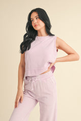 Mineral Wash Sleeveless Top | Mixtshop LLC