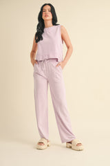 Mineral Wash Sleeveless Top | Mixtshop LLC