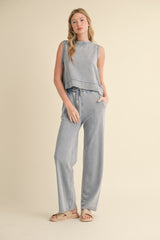 Mineral Wash Sleeveless Top | Mixtshop LLC