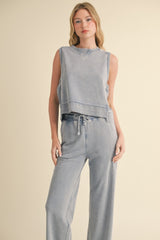 Mineral Wash Sleeveless Top | Mixtshop LLC