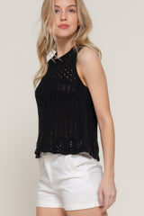 Sleeveless Crochet Spring Sweater | Mixtshop LLC