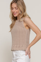 Sleeveless Crochet Spring Sweater | Mixtshop LLC