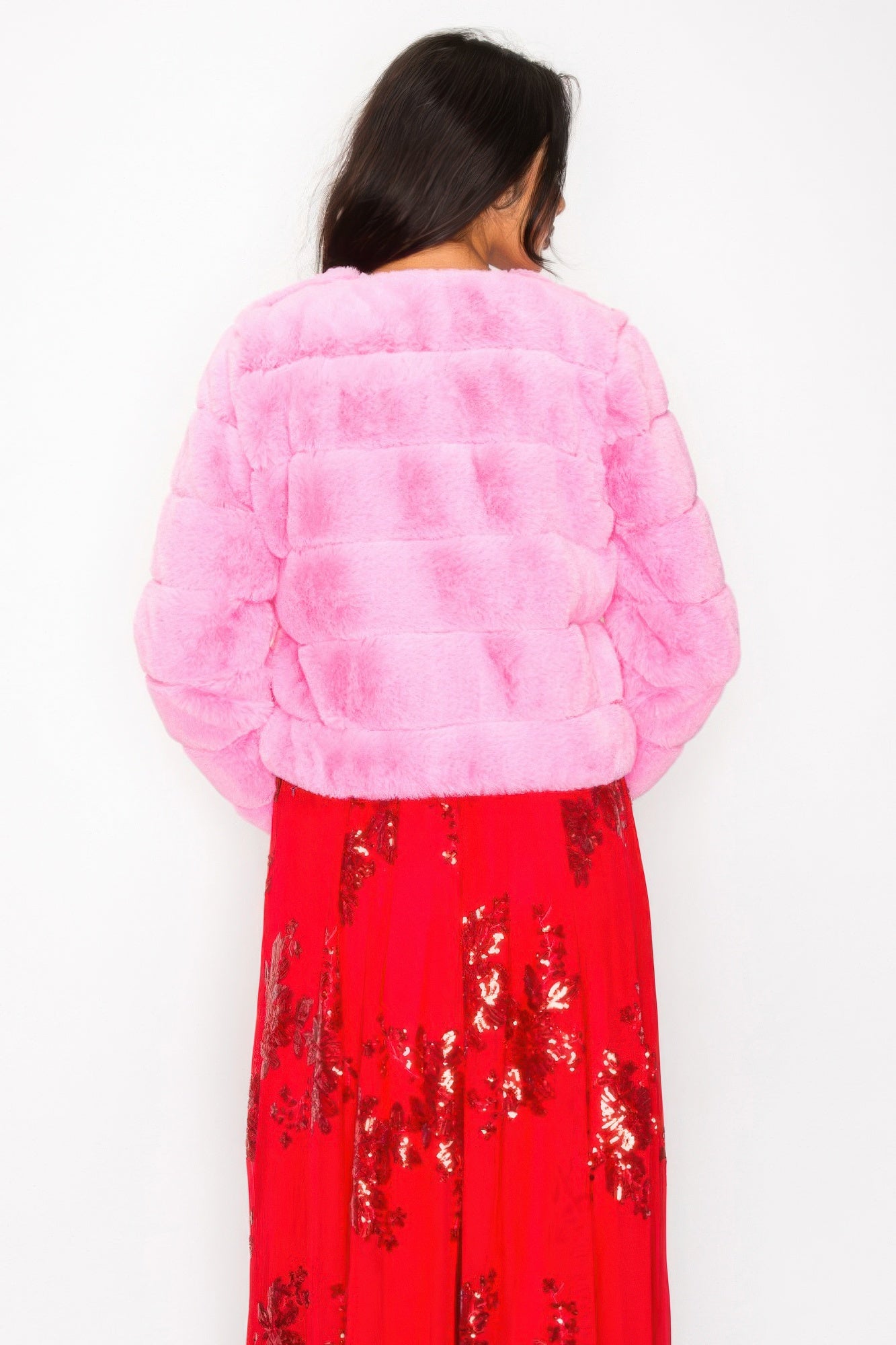 Faux Fur Buttoned Quilted Jacket | Mixtshop LLC