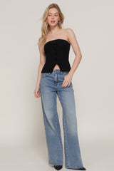 Button Down Tube Spring Sweater | Mixtshop LLC