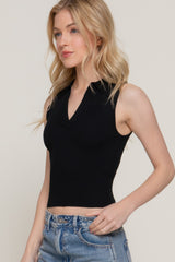 Sleeveless Polo Spring Sweater | Mixtshop LLC