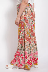 Flare Wide Leg And Waist Smocked Pants With Side Pocket | Mixtshop LLC