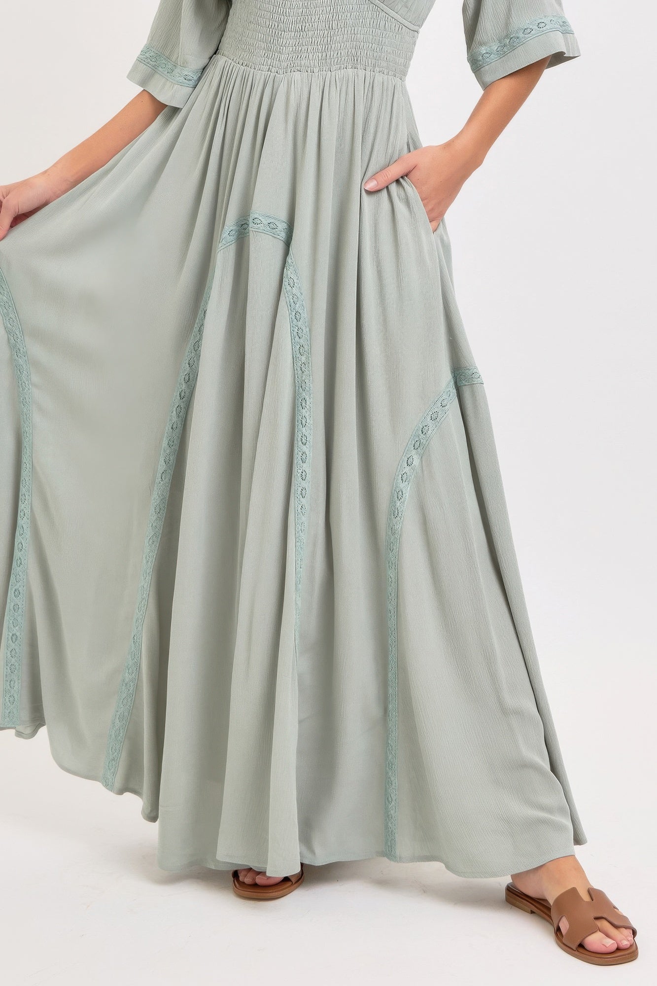 Romantic Flowy Maxi Dress | Mixtshop LLC