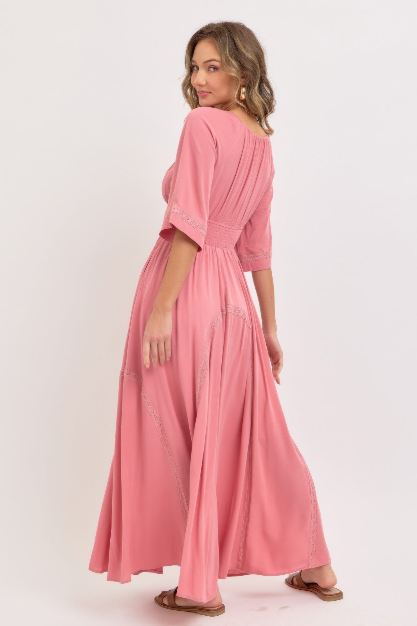 Romantic Flowy Maxi Dress | Mixtshop LLC