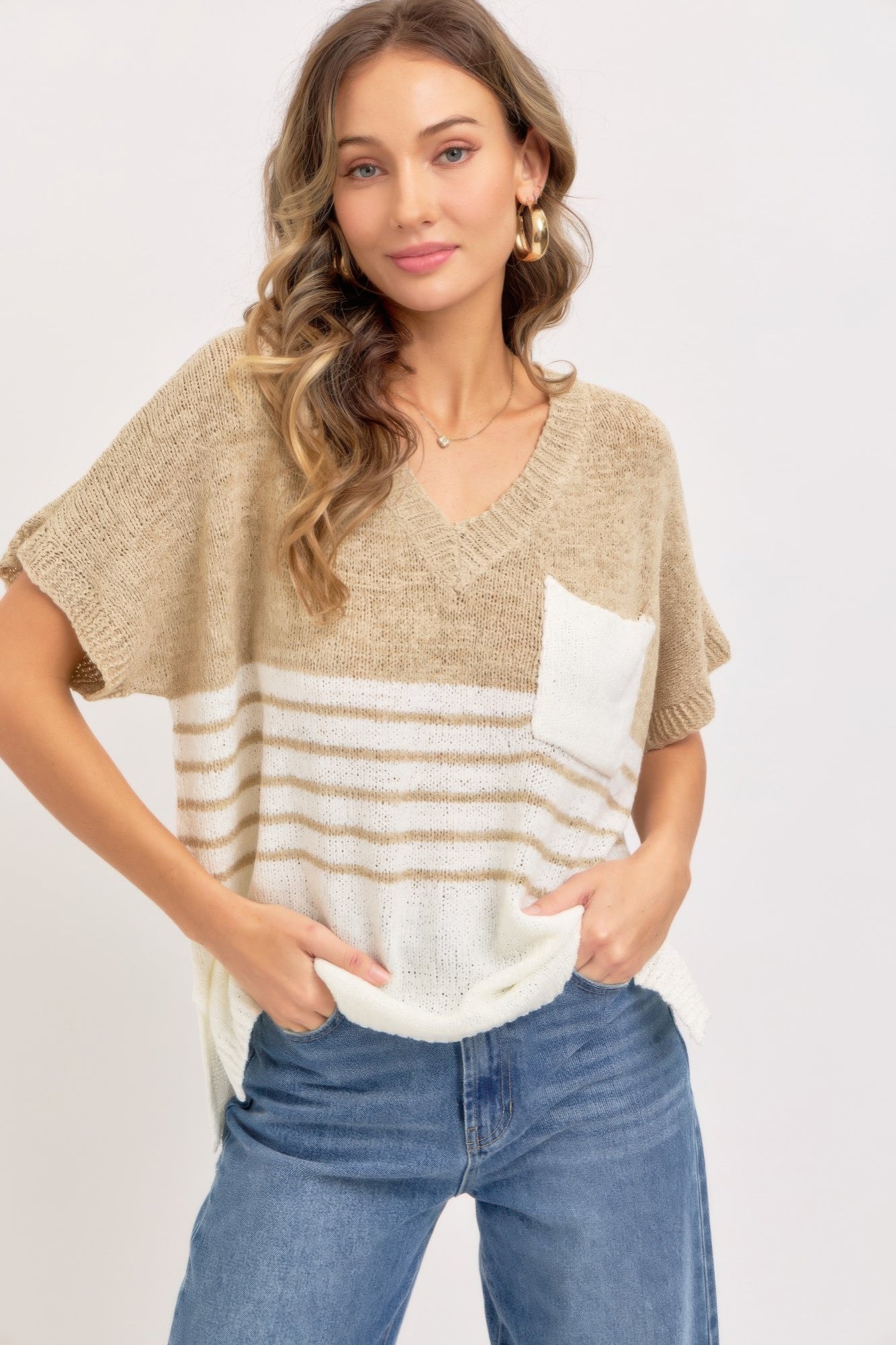 Casual Oversized Knit Top | Mixtshop LLC