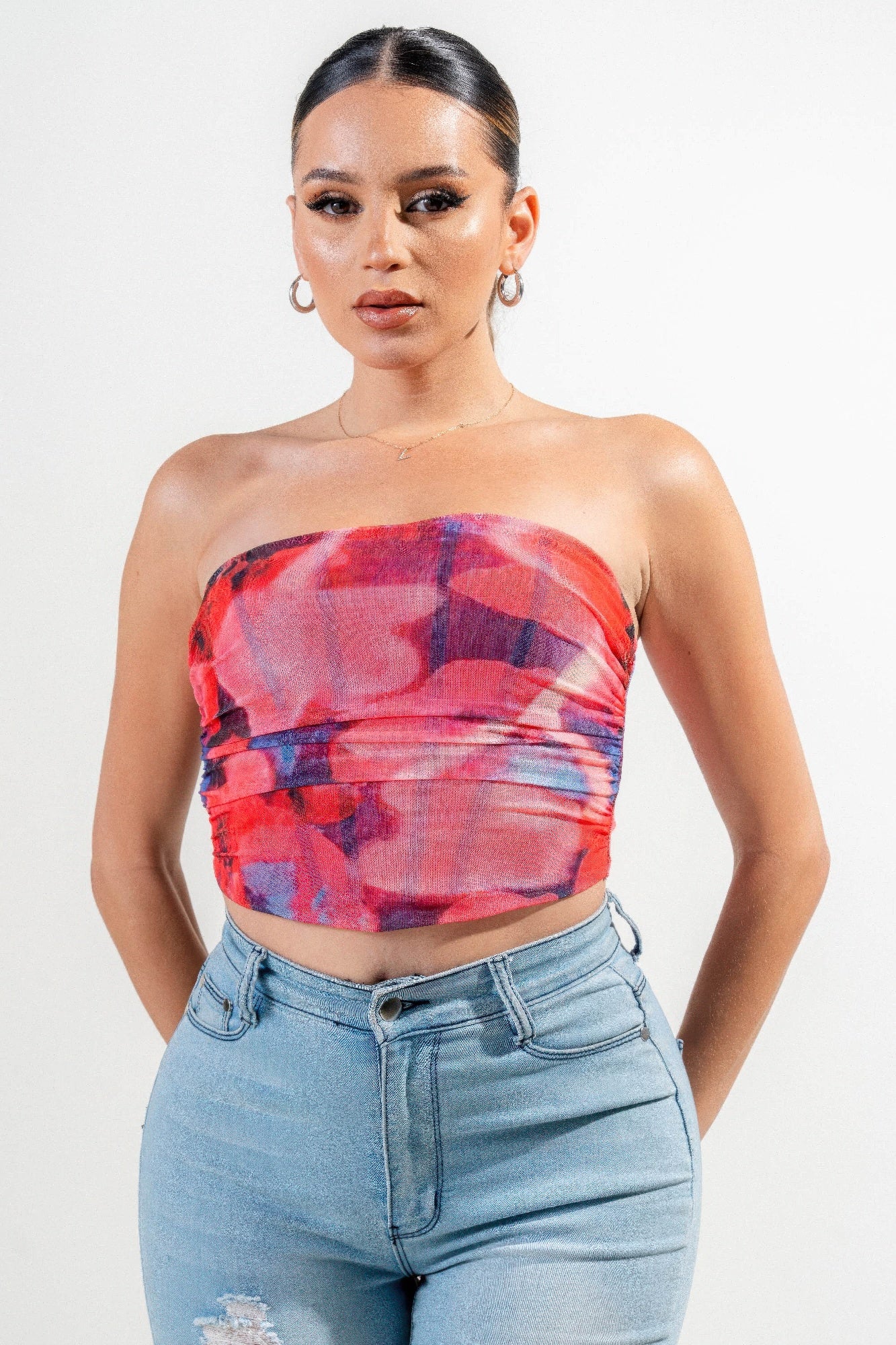 Mesh Print Top | Mixtshop LLC