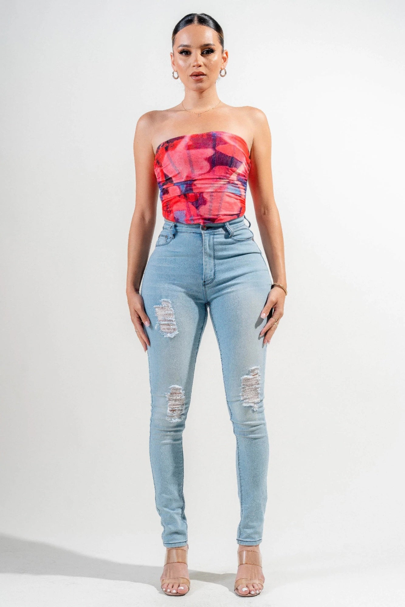 Mesh Print Top | Mixtshop LLC