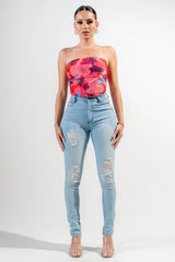 Mesh Print Top | Mixtshop LLC