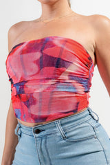 Mesh Print Top | Mixtshop LLC