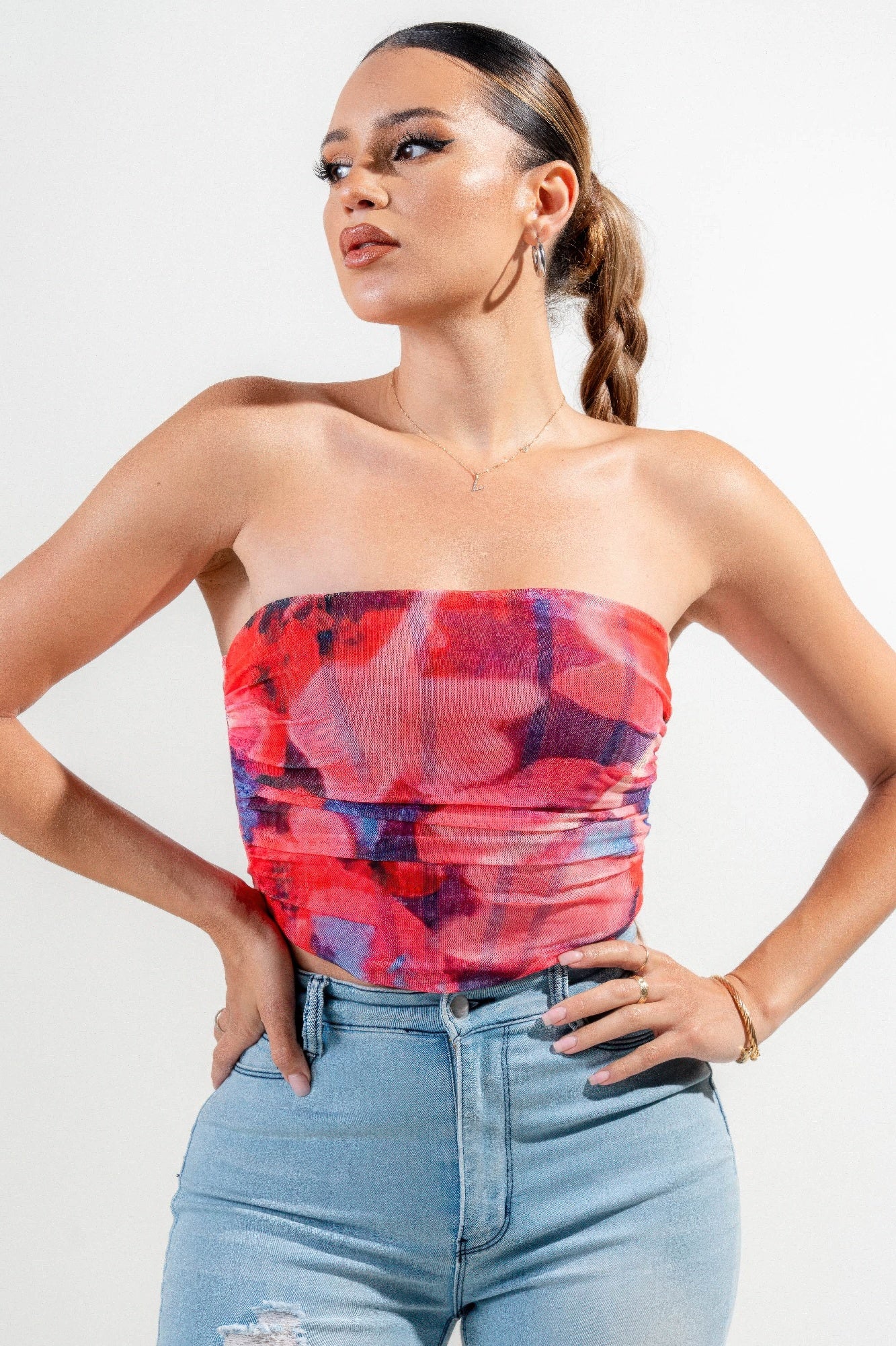 Mesh Print Top | Mixtshop LLC