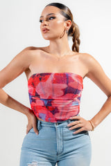 Mesh Print Top | Mixtshop LLC