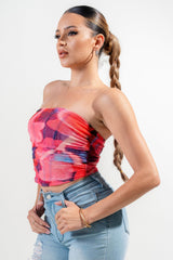 Mesh Print Top | Mixtshop LLC