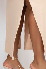 Plus Size Ribbed Side Slit Long Cami Maxi Dress | Mixtshop LLC