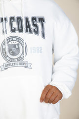 Plus Size Graphic Kangaroo Pocket Drawstring Hoodie | Mixtshop LLC