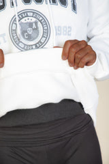 Plus Size Graphic Kangaroo Pocket Drawstring Hoodie | Mixtshop LLC