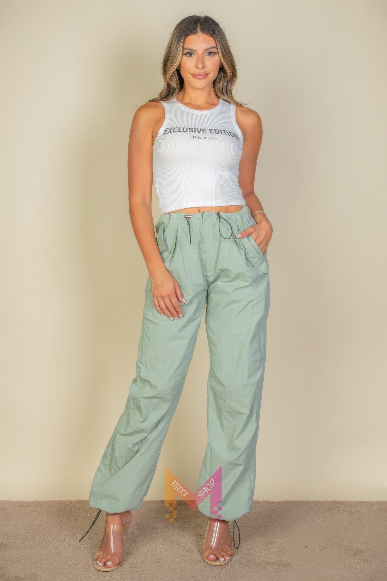 Exclusive Edition Rib Tank Graphic Top | Mixtshop LLC