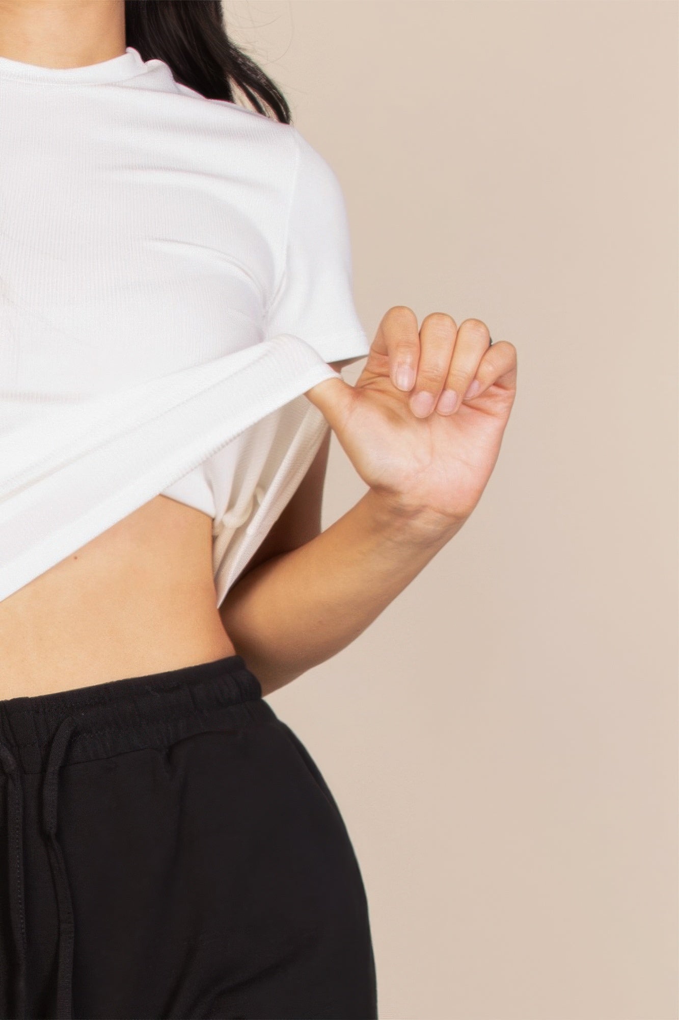 Ribbed Round Neck Short Sleeve Top | Mixtshop LLC