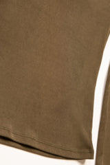 Ribbed Round Neck Long Sleeve Top | Mixtshop LLC