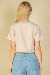 French Terry Toggle Drawstring Crop Top | Mixtshop LLC