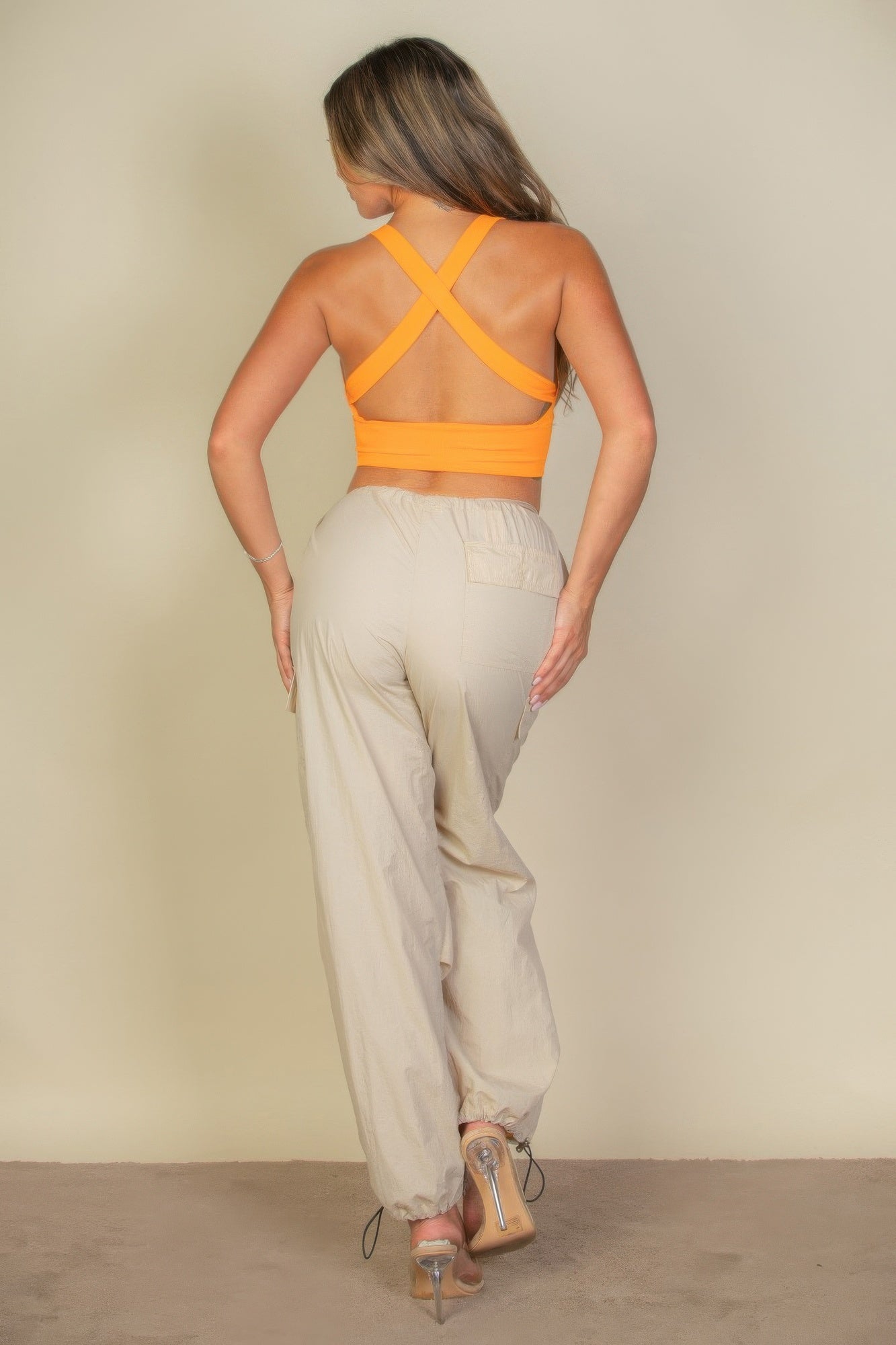 Ribbed Knit Plunge Neck Crop Top | Mixtshop LLC