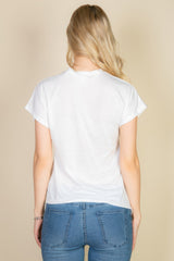 Batwing Sleeve Twist Front Tee | Mixtshop LLC