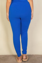 Plus Basic Solid Leggings | Mixtshop LLC