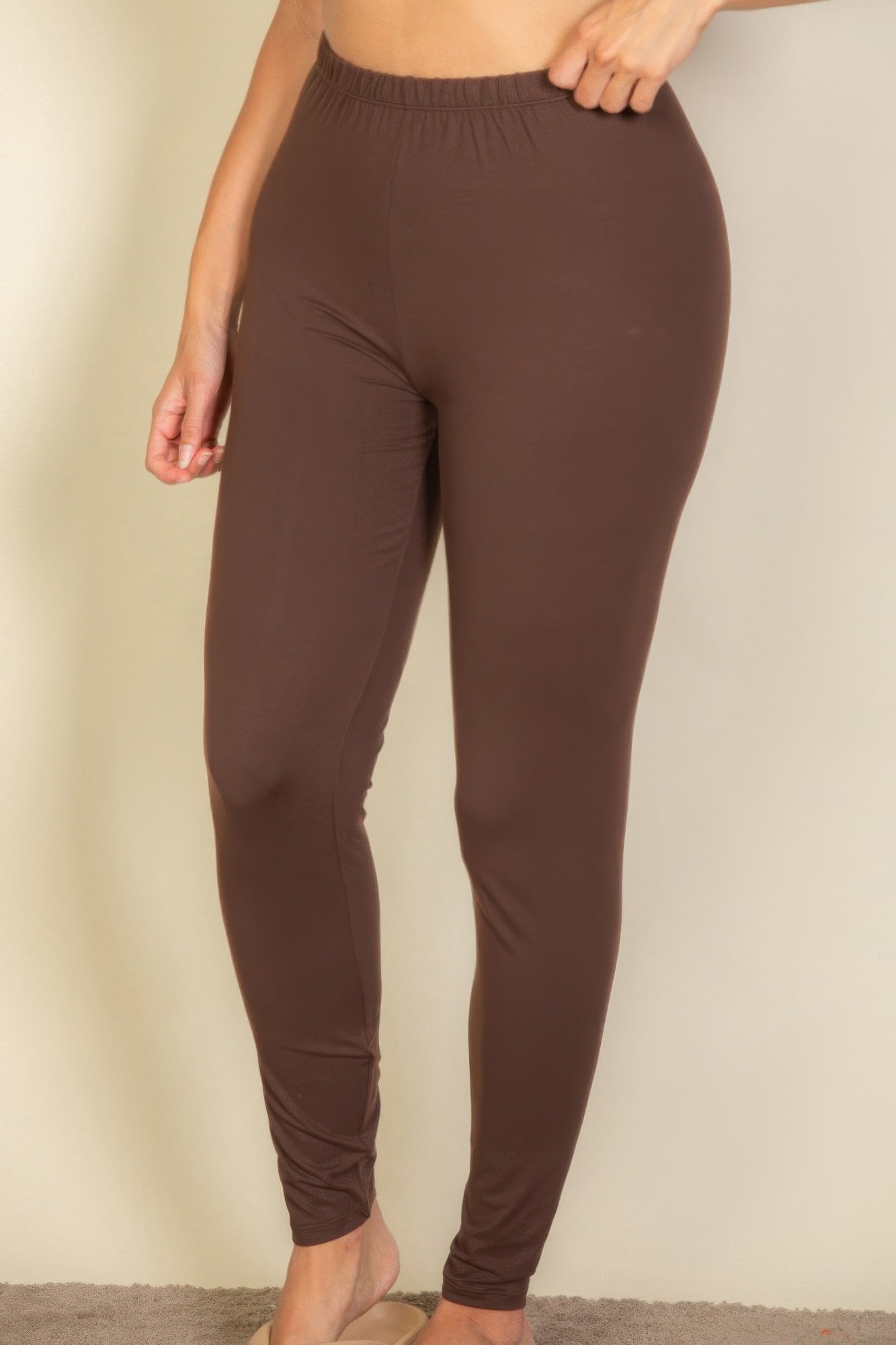 Plus Basic Solid Leggings | Mixtshop LLC